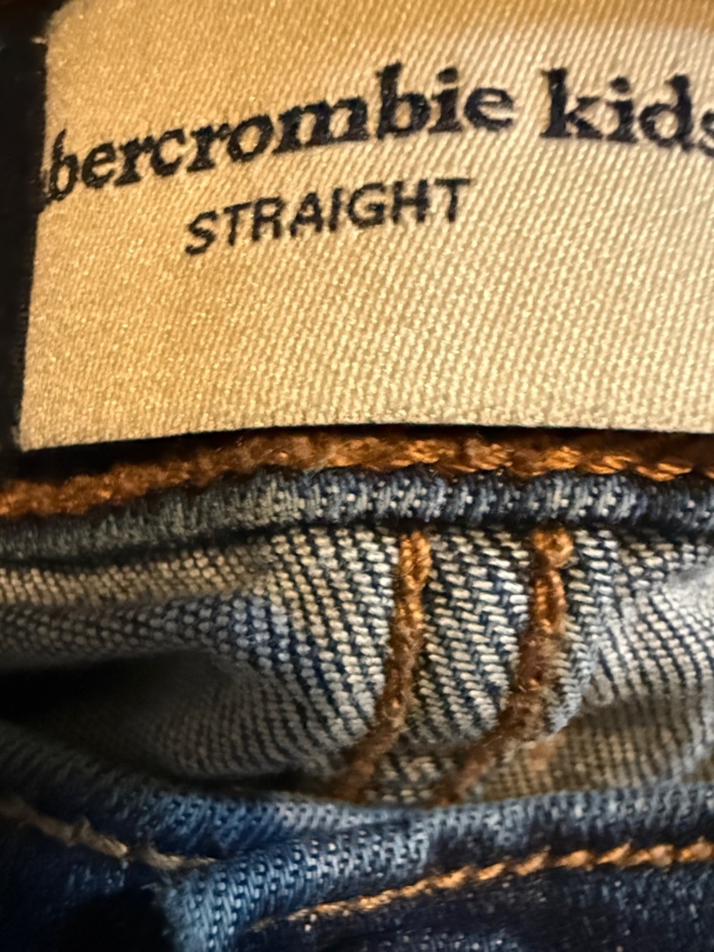 abercrombie kids dark blue straight jeans - Picture 3 of 10
